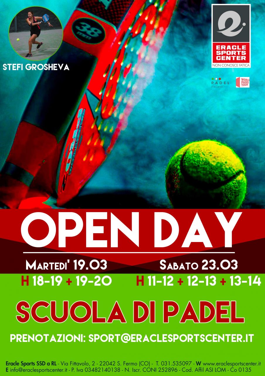 ARRIVA LA SCUOLA DI PADEL ERACLE SPORTS CENTER!