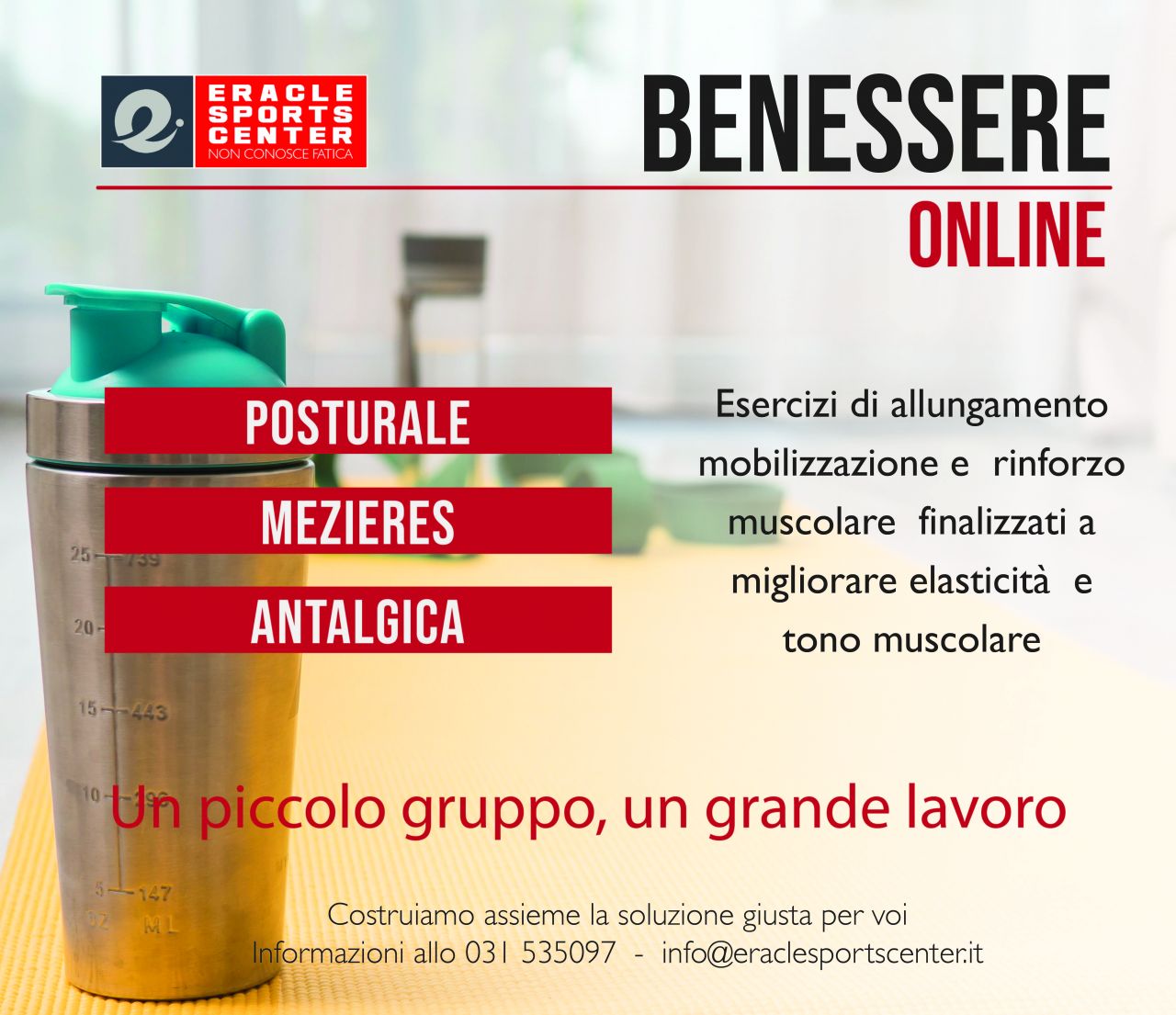 nuove lezioni on line: BENESSERE!